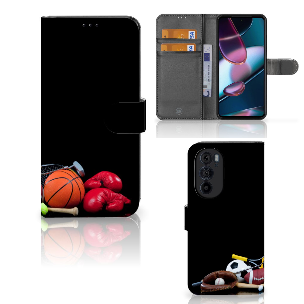 Motorola Edge 30 Pro Wallet Case met Pasjes Sports