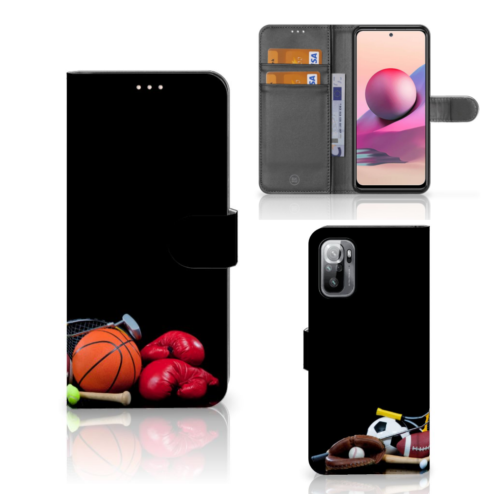 Xiaomi Redmi Note 10/10T 5G | Poco M3 Pro Wallet Case met Pasjes Sports