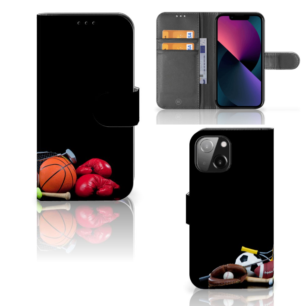 iPhone 13 Mini Wallet Case met Pasjes Sports