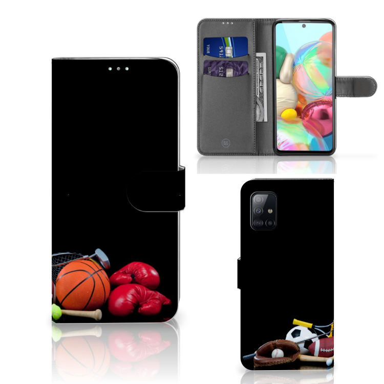 Samsung Galaxy A71 Wallet Case met Pasjes Sports