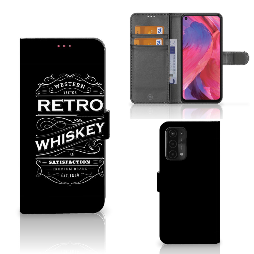 OPPO A54 5G | A74 5G | A93 5G Book Cover Whiskey