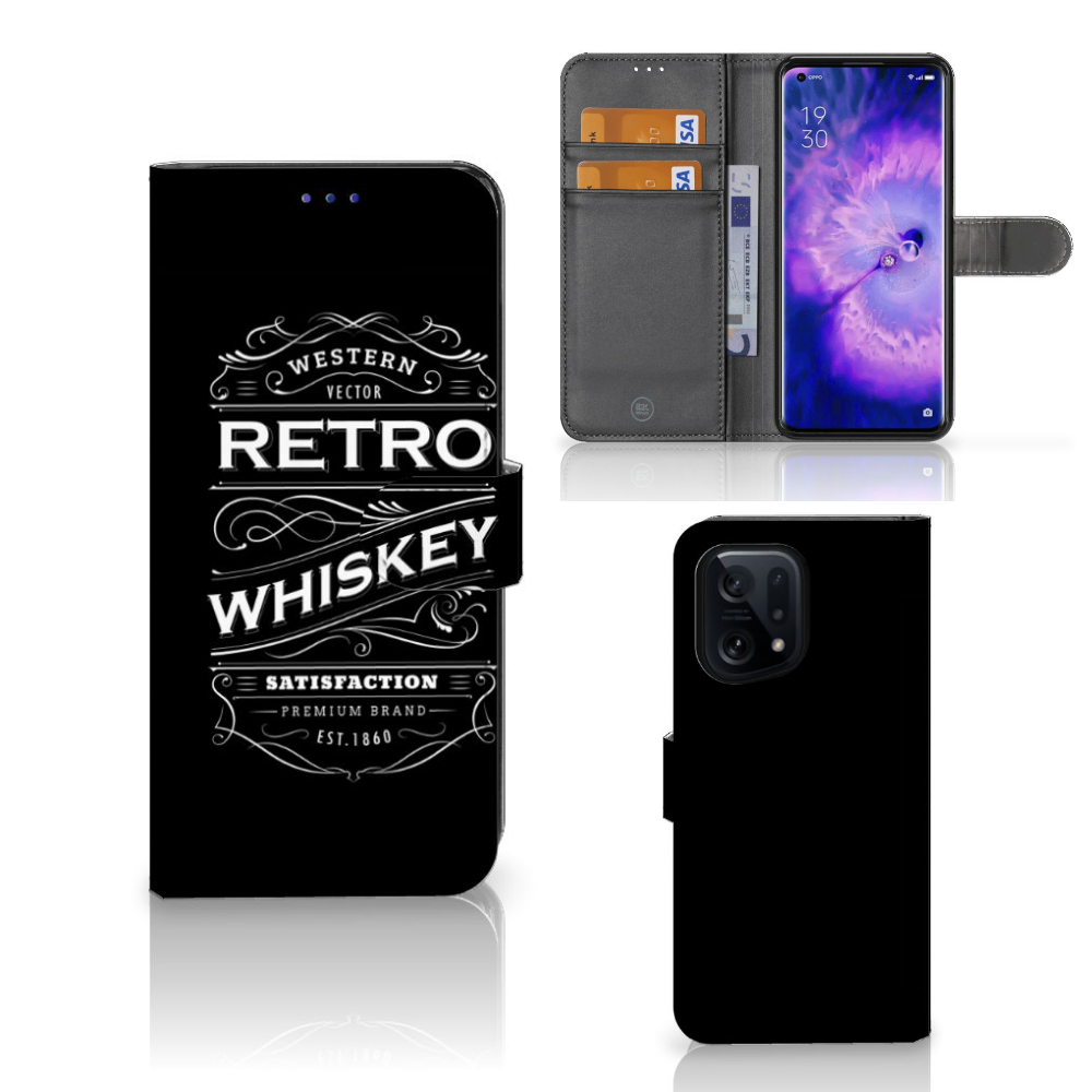 OPPO Find X5 Book Cover Whiskey