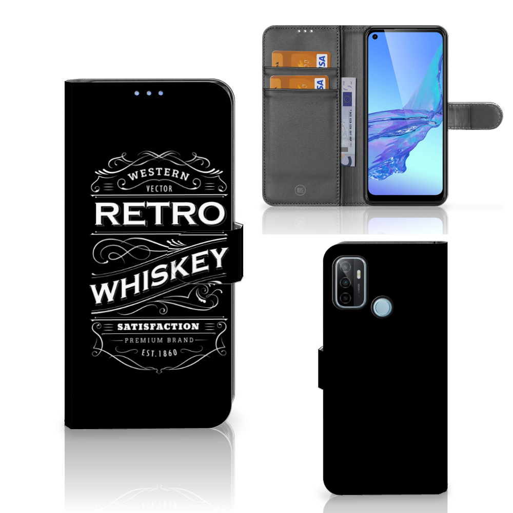 OPPO A53 | OPPO A53s Book Cover Whiskey