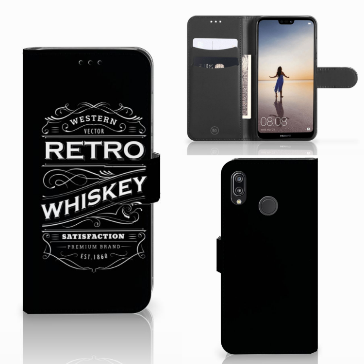 Huawei P20 Lite Book Cover Whiskey