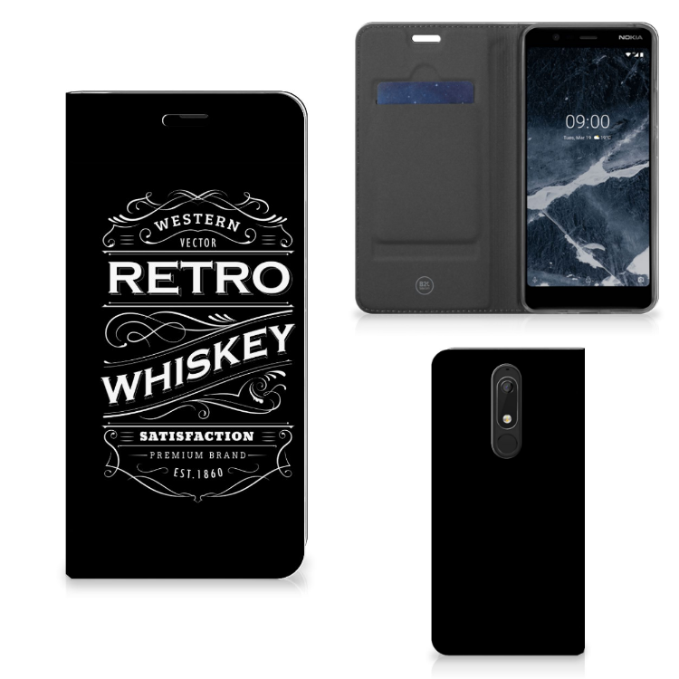 Nokia 5.1 (2018) Flip Style Cover Whiskey