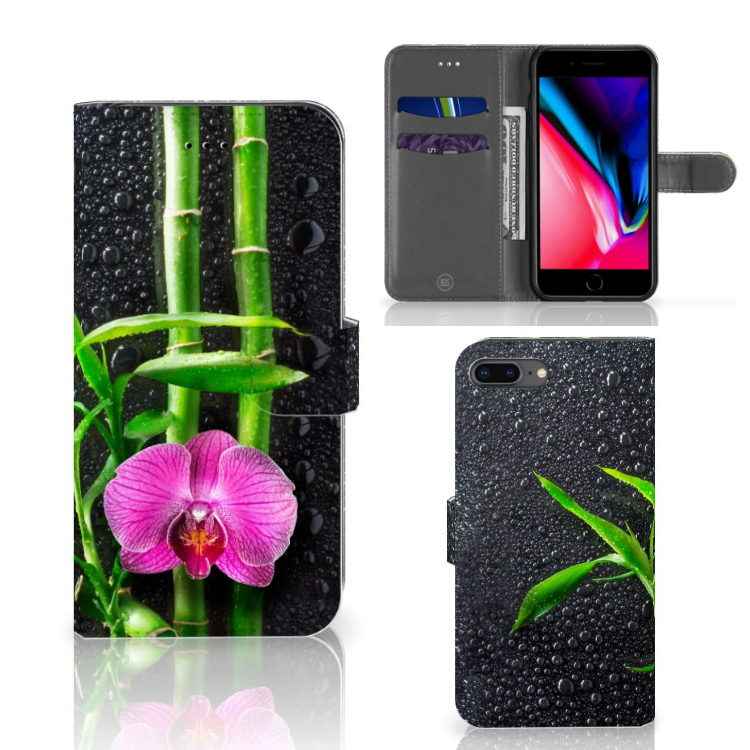 Apple iPhone 7 Plus Uniek Design Hoesje Orchidee Plant