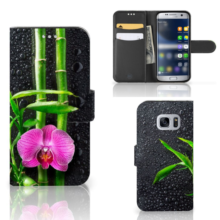 Samsung Galaxy S7 Uniek Ontworpen Hoesje Orchidee