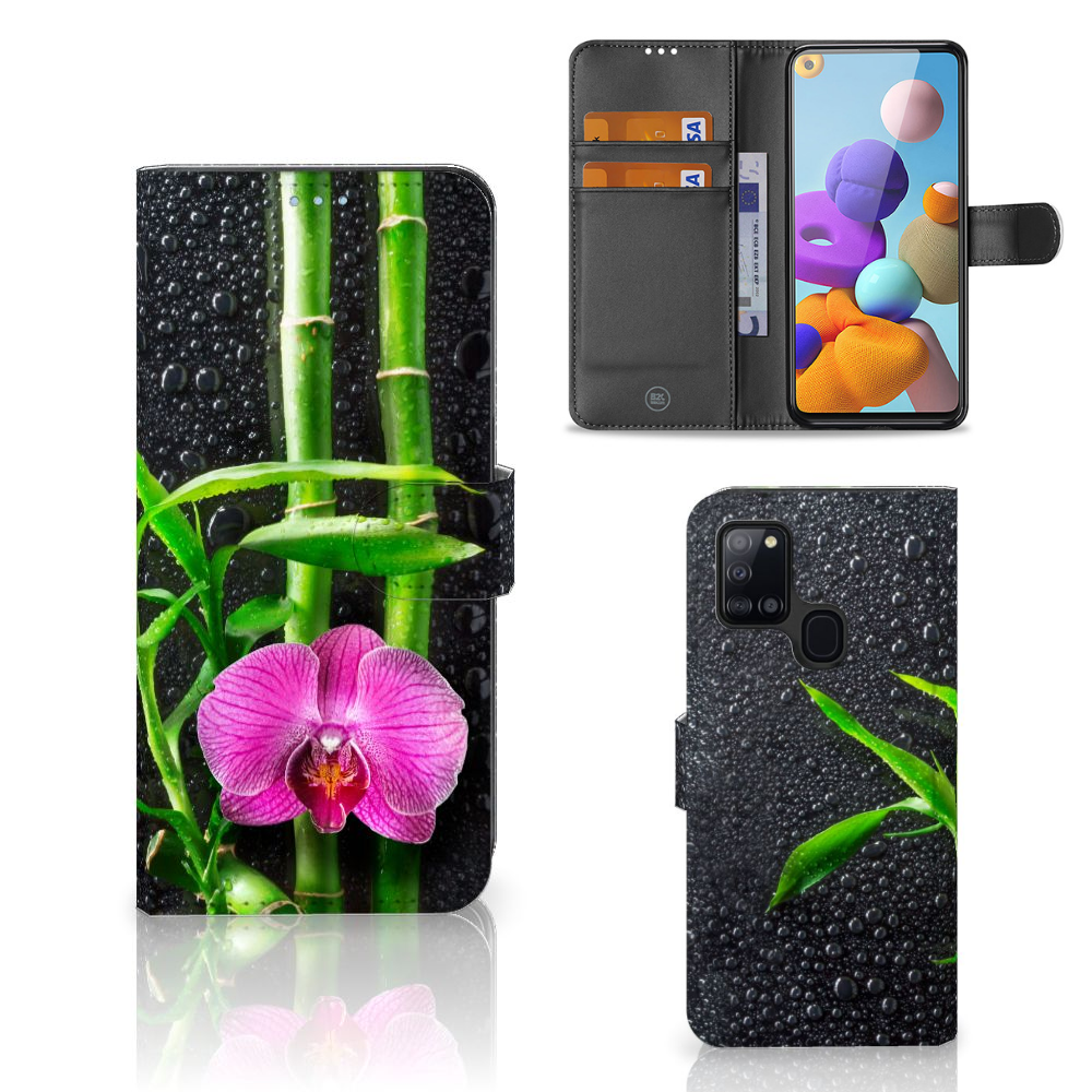 Samsung Galaxy A21s Hoesje Orchidee 