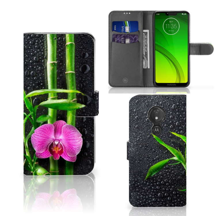 Motorola Moto G7 Power Hoesje Orchidee 