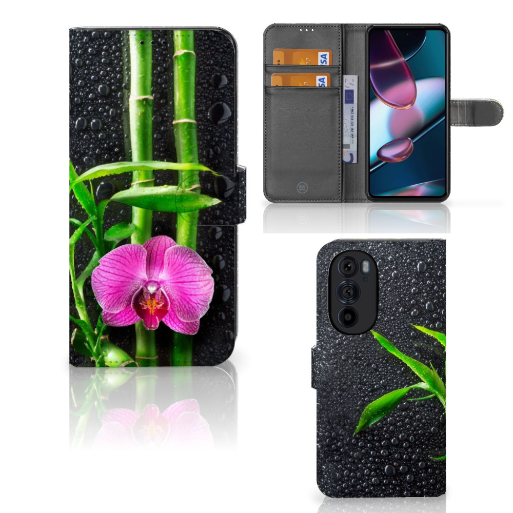 Motorola Edge 30 Pro Hoesje Orchidee 