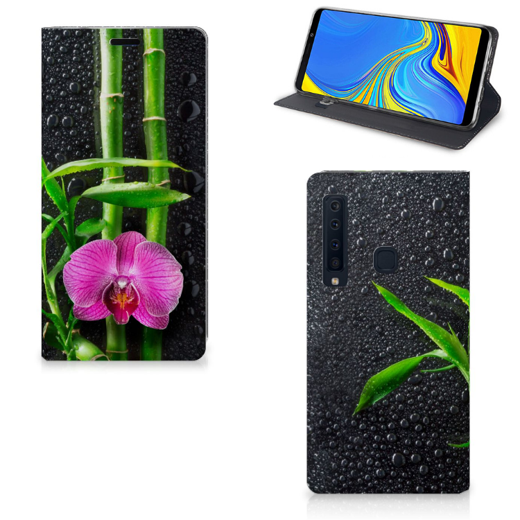 Samsung Galaxy A9 (2018) Standcase Hoesje Design Orchidee