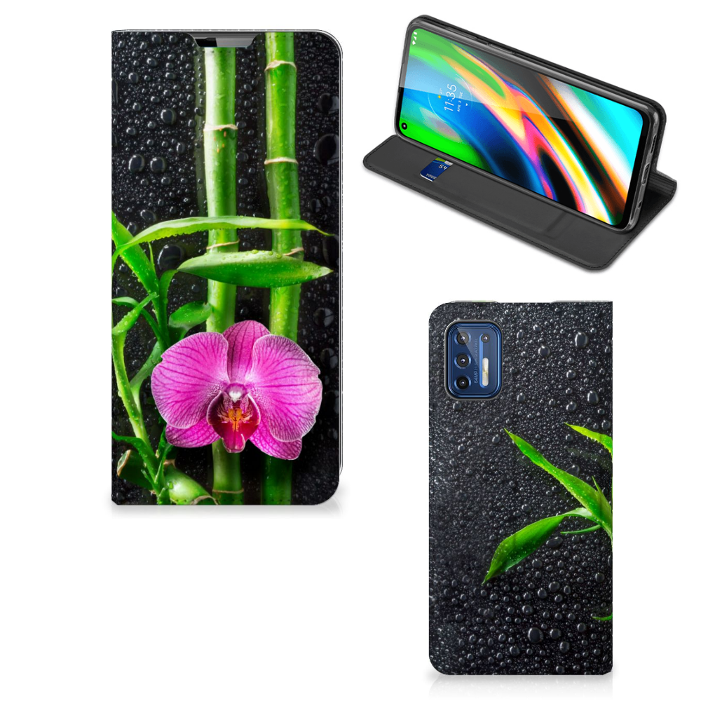 Motorola Moto G9 Plus Smart Cover Orchidee 
