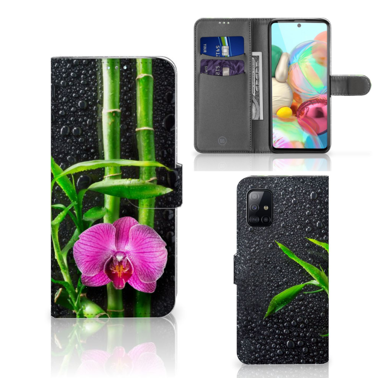 Samsung Galaxy A71 Hoesje Orchidee 