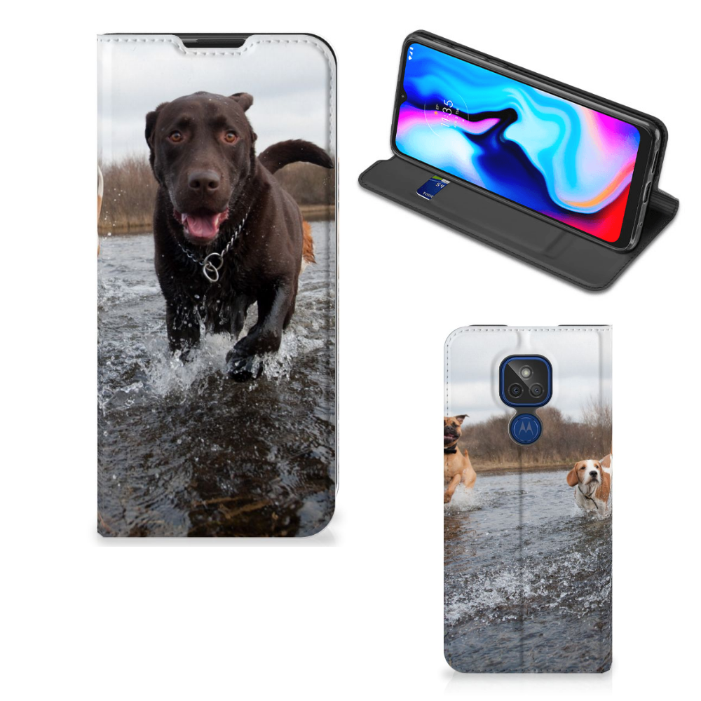 Motorola Moto G9 Play Hoesje maken Honden Labrador