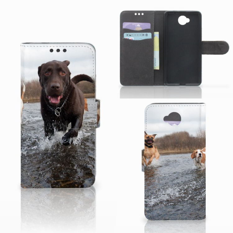 Microsoft Lumia 650 Telefoonhoesje met Pasjes Honden Labrador