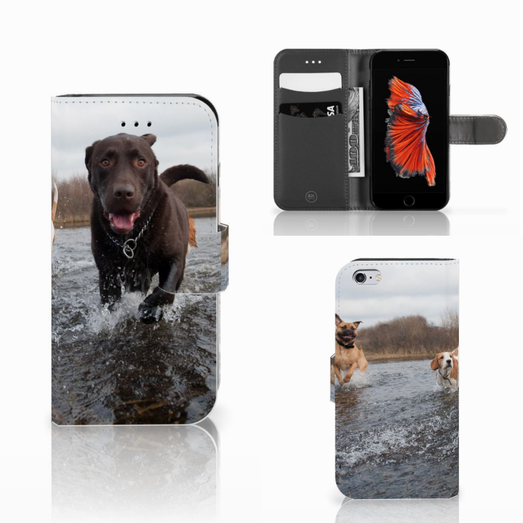 Apple iPhone 6 | 6s Boekhoesje Design Honden