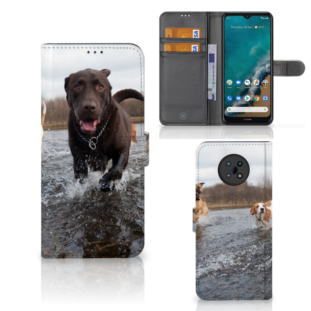Nokia G50 Telefoonhoesje met Pasjes Honden Labrador
