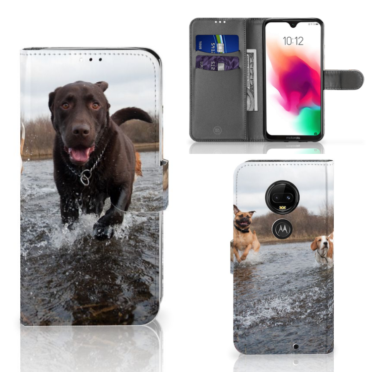 Motorola Moto G7 | G7 Plus Telefoonhoesje met Pasjes Honden Labrador