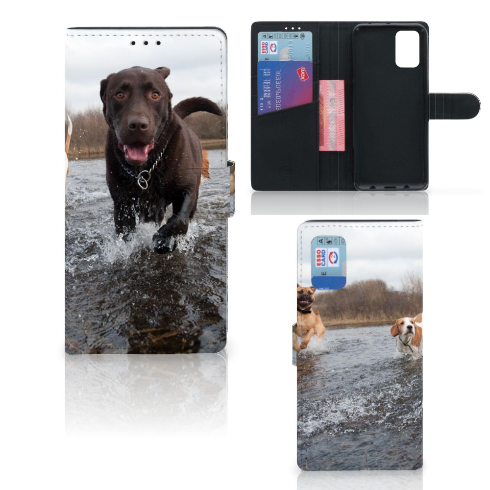 Samsung Galaxy A02s | M02s Telefoonhoesje met Pasjes Honden Labrador