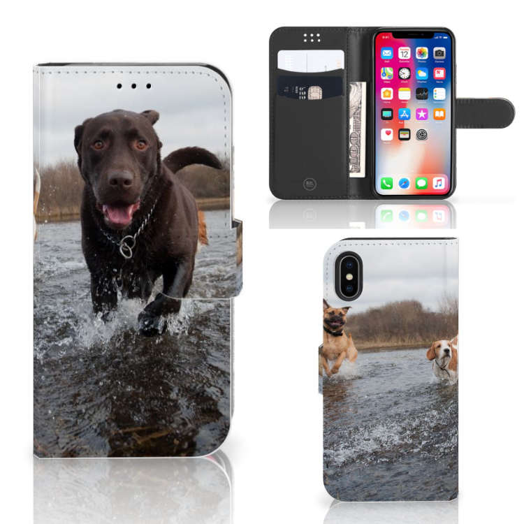 Apple iPhone X | Xs Telefoonhoesje met Pasjes Honden Labrador