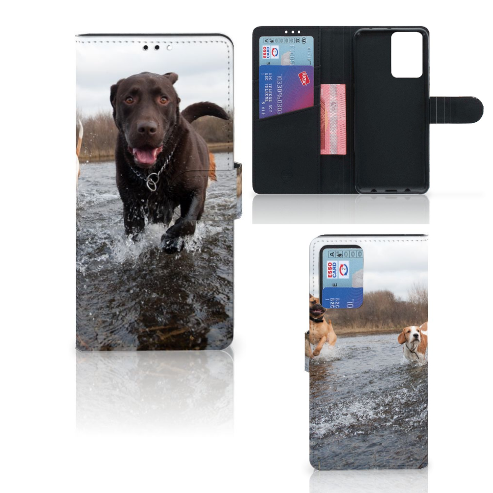 Xiaomi Redmi Note 10 Pro Telefoonhoesje met Pasjes Honden Labrador