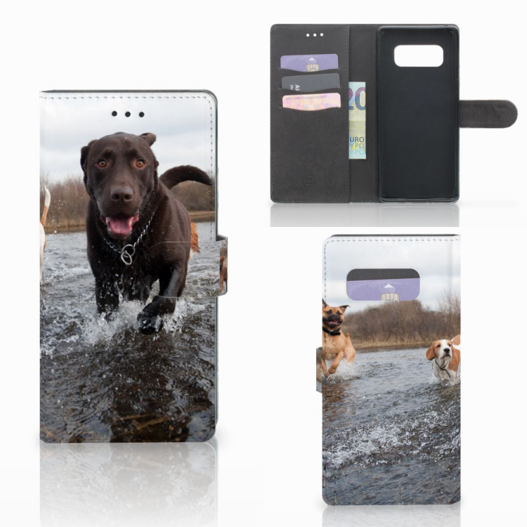 Samsung Galaxy Note 8 Telefoonhoesje met Pasjes Honden Labrador