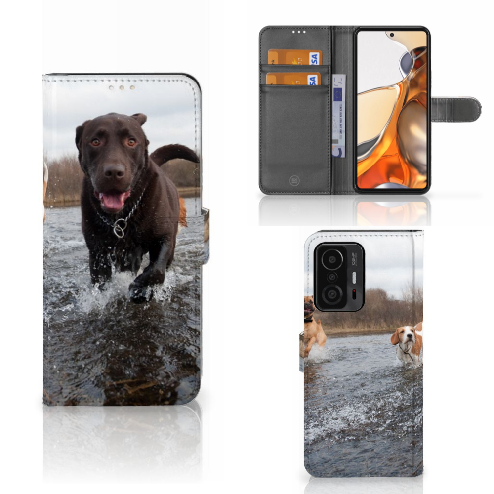 Xiaomi 11T | 11T Pro Telefoonhoesje met Pasjes Honden Labrador