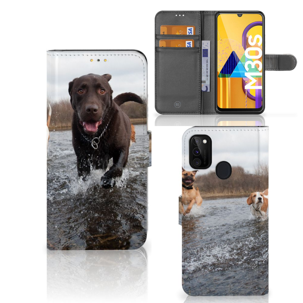 Samsung Galaxy M21 | M30s Telefoonhoesje met Pasjes Honden Labrador