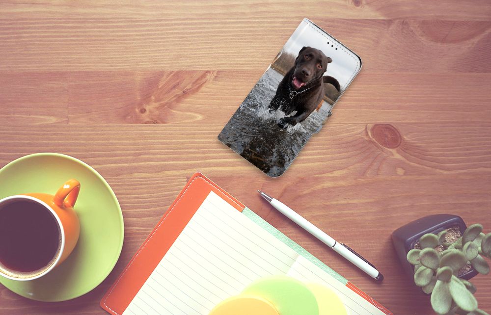 Samsung Galaxy A7 (2018) Telefoonhoesje met Pasjes Honden Labrador