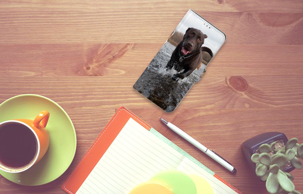 Nokia 2.4 Telefoonhoesje met Pasjes Honden Labrador