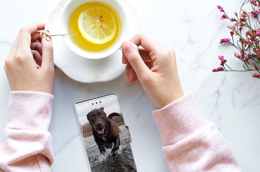 Huawei Ascend P8 Lite Telefoonhoesje met Pasjes Honden Labrador