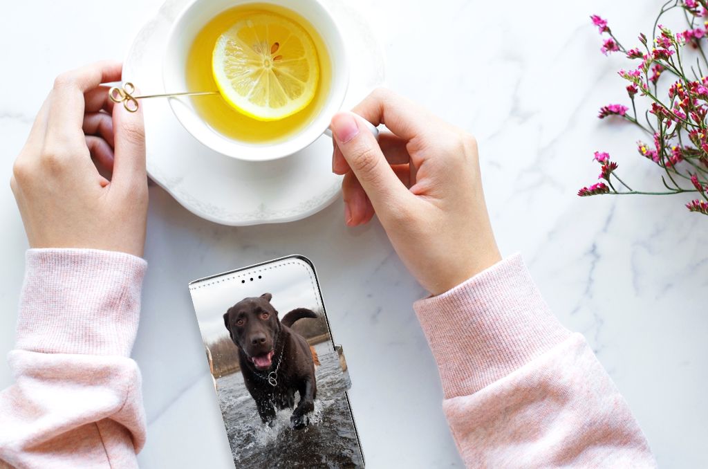 Samsung Galaxy S7 Edge Telefoonhoesje met Pasjes Honden Labrador