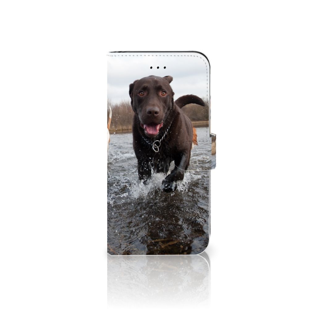 Apple iPhone 7 Plus | 8 Plus Telefoonhoesje met Pasjes Honden Labrador