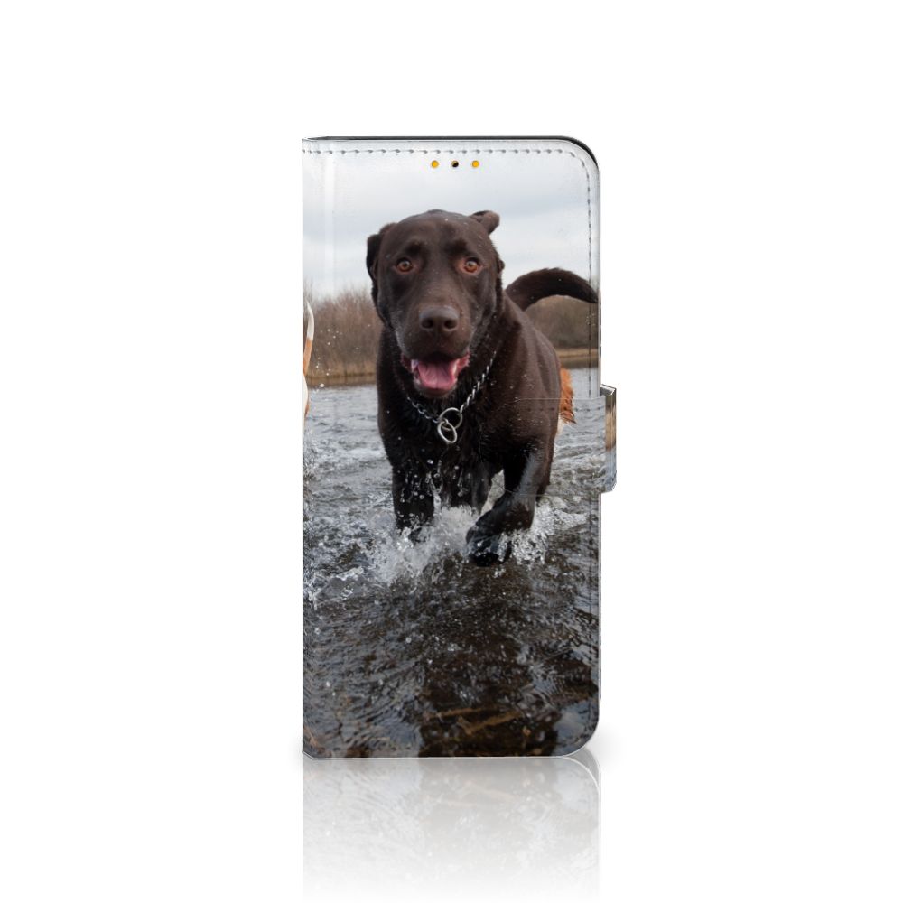 Samsung Galaxy M52 Telefoonhoesje met Pasjes Honden Labrador