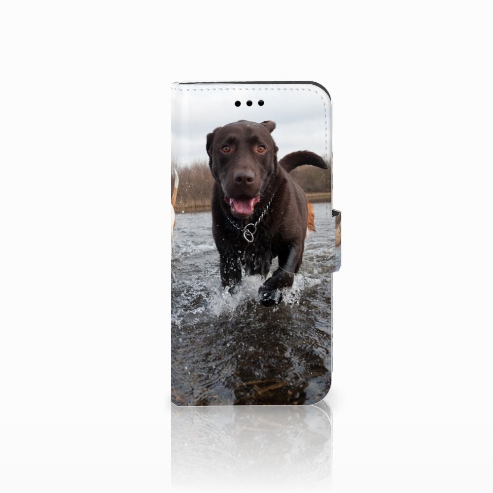 Huawei P10 Lite Telefoonhoesje met Pasjes Honden Labrador