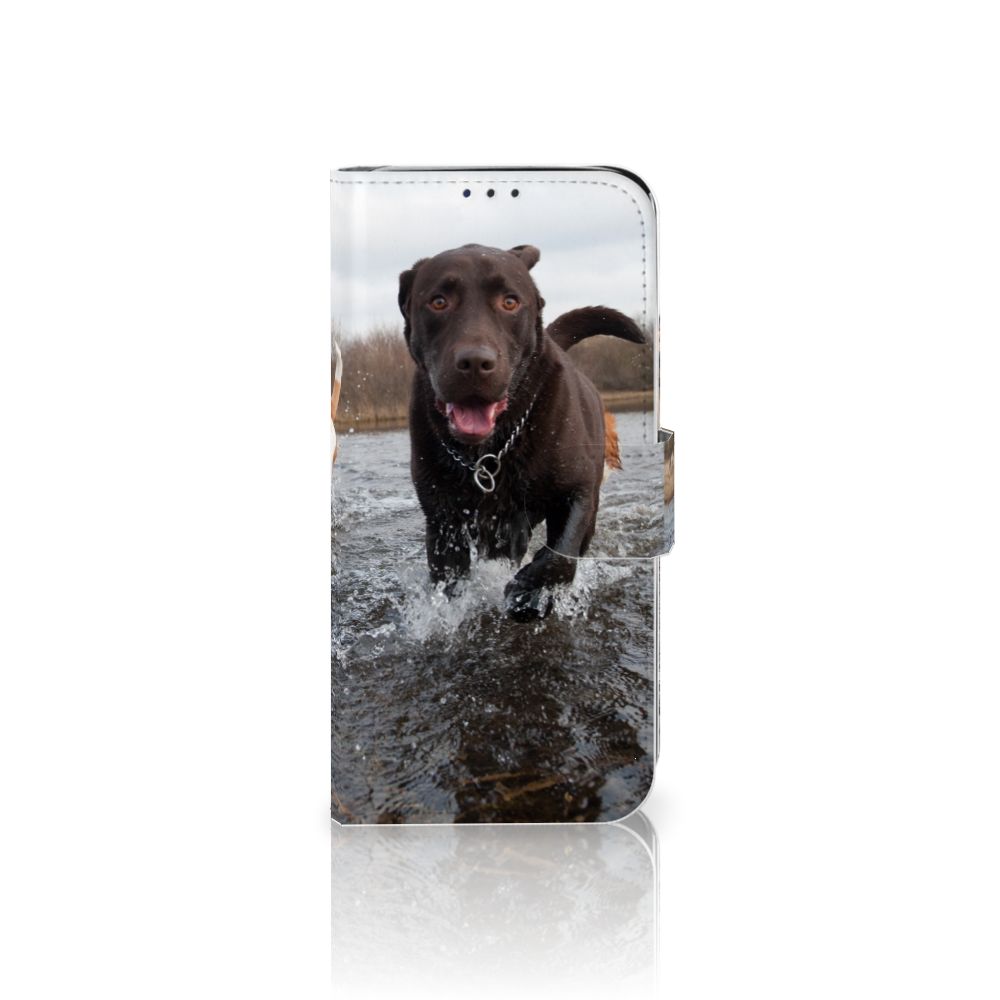 Samsung Galaxy A20e Telefoonhoesje met Pasjes Honden Labrador
