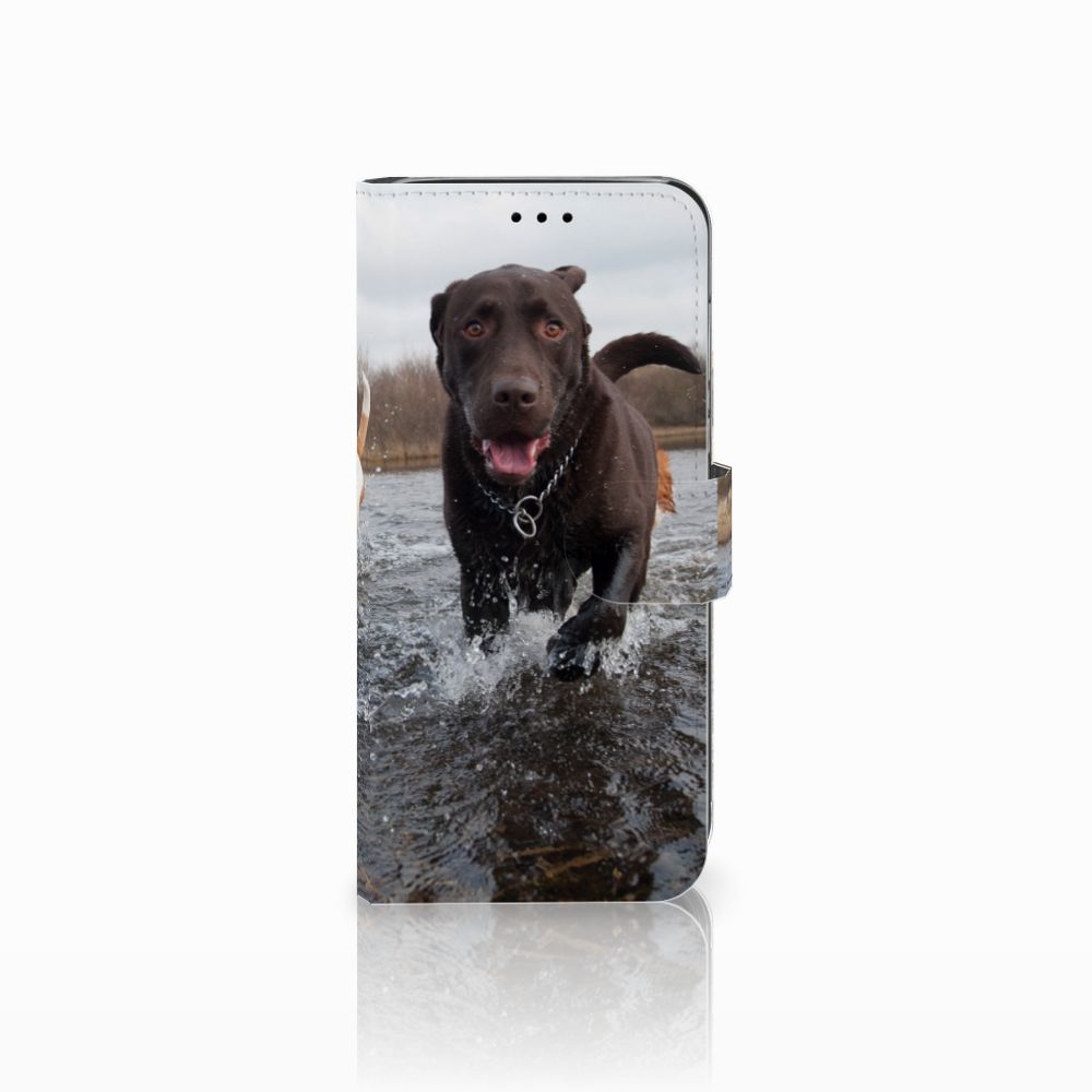 Huawei P20 Lite Telefoonhoesje met Pasjes Honden Labrador
