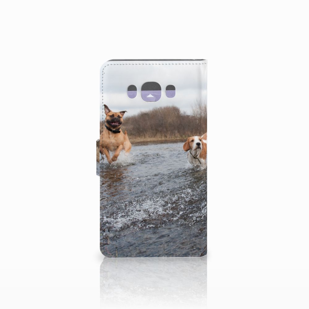 Samsung Galaxy J7 2016 Telefoonhoesje met Pasjes Honden Labrador