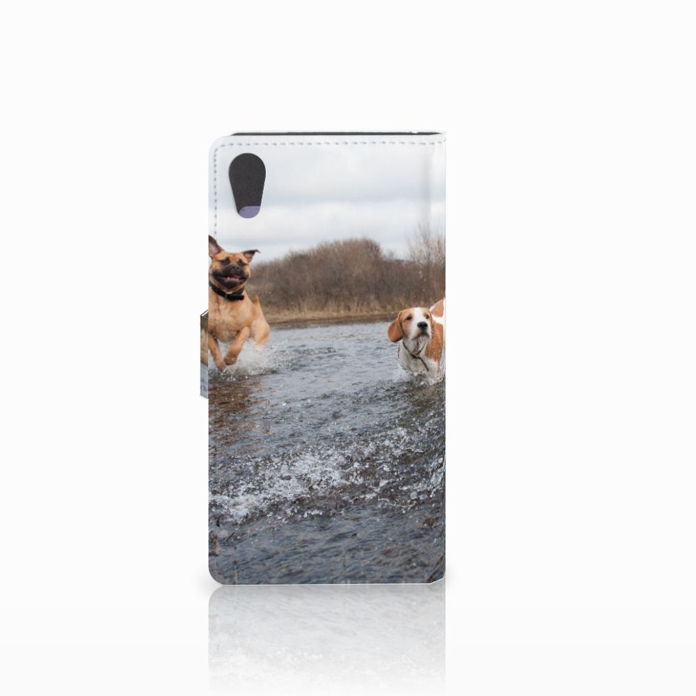 Sony Xperia XA1 Telefoonhoesje met Pasjes Honden Labrador