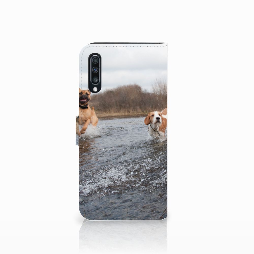 Samsung Galaxy A70 Telefoonhoesje met Pasjes Honden Labrador