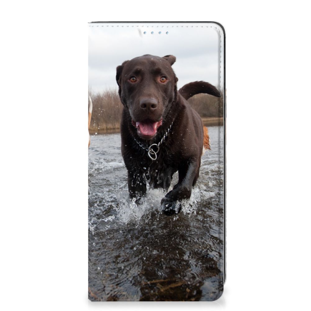 Samsung Galaxy A21s Hoesje maken Honden Labrador