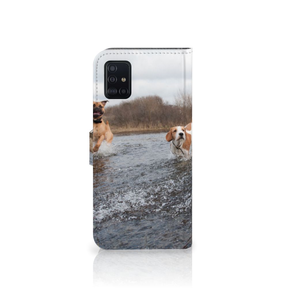 Samsung Galaxy A51 Telefoonhoesje met Pasjes Honden Labrador