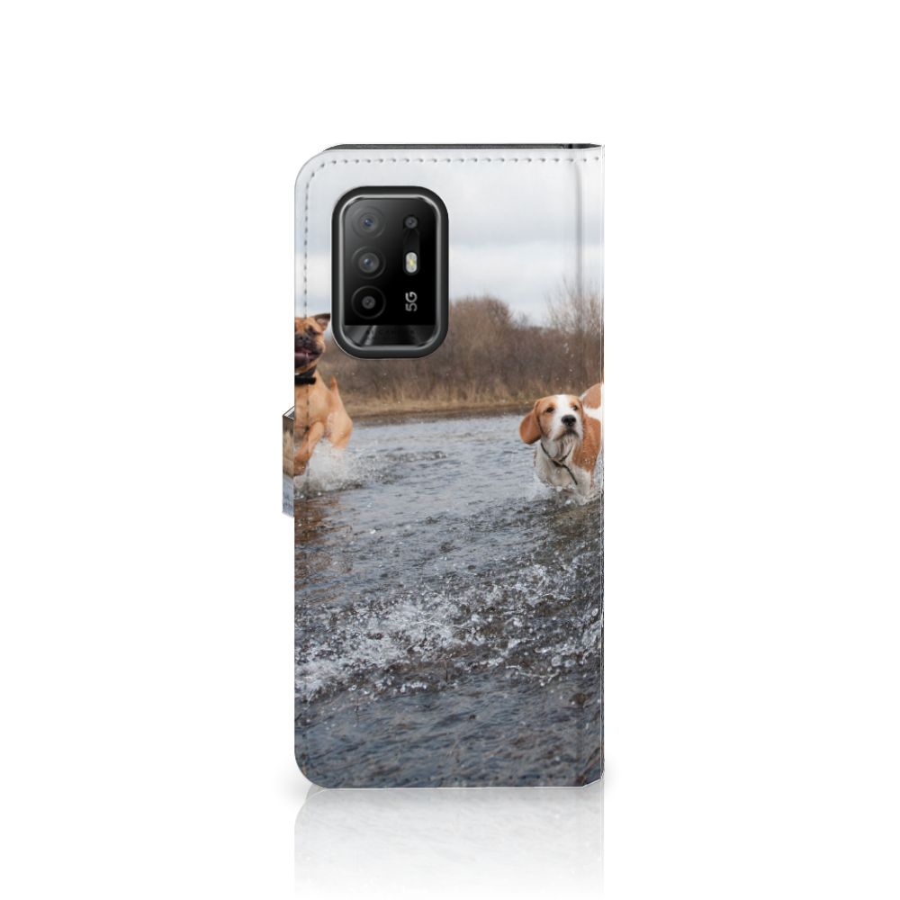 OPPO Reno5 Z | A94 5G Telefoonhoesje met Pasjes Honden Labrador