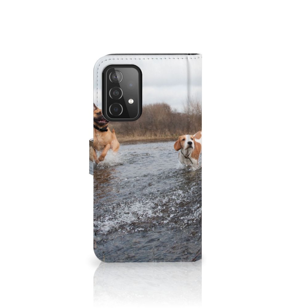 Samsung Galaxy A52 Telefoonhoesje met Pasjes Honden Labrador