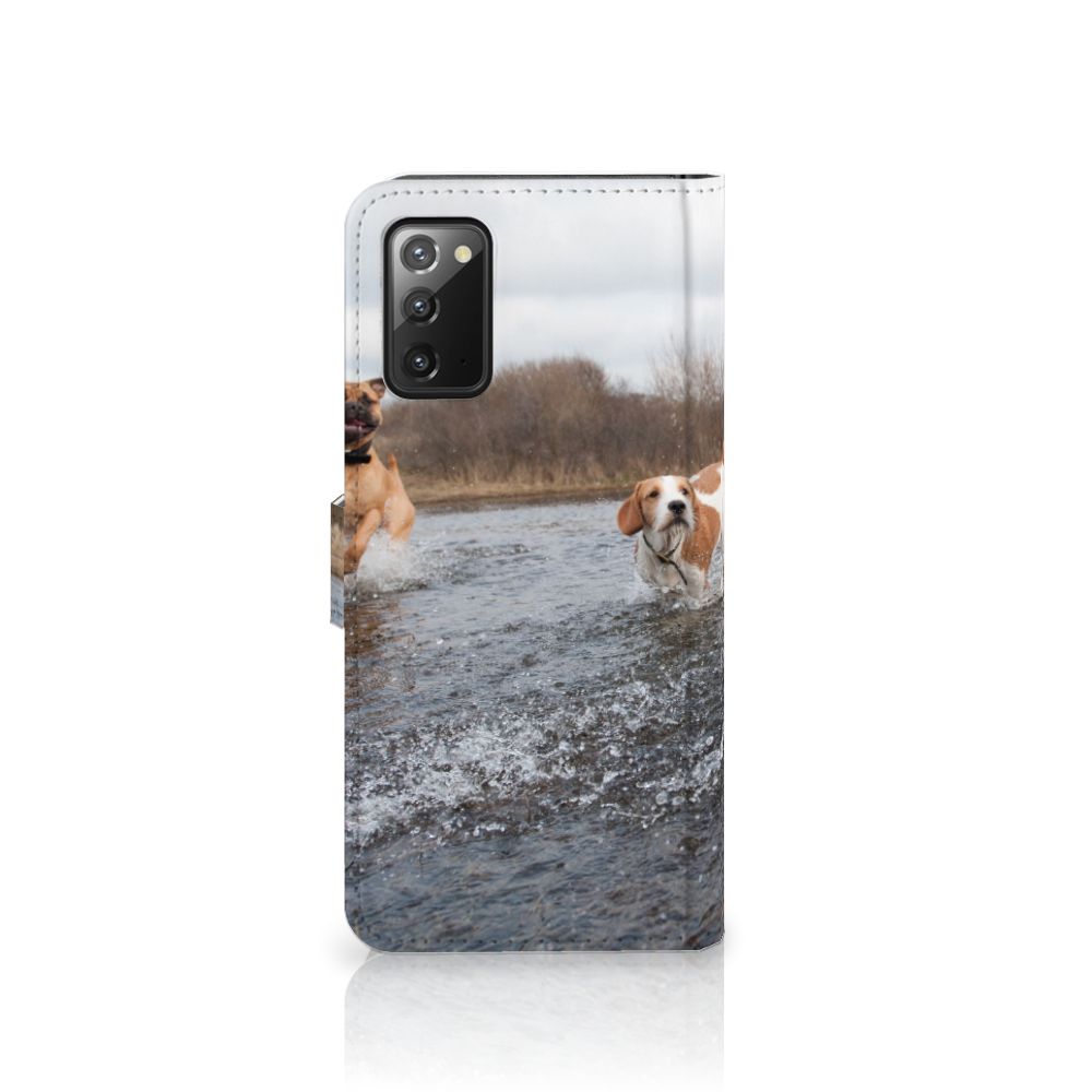 Samsung Galaxy Note 20 Telefoonhoesje met Pasjes Honden Labrador