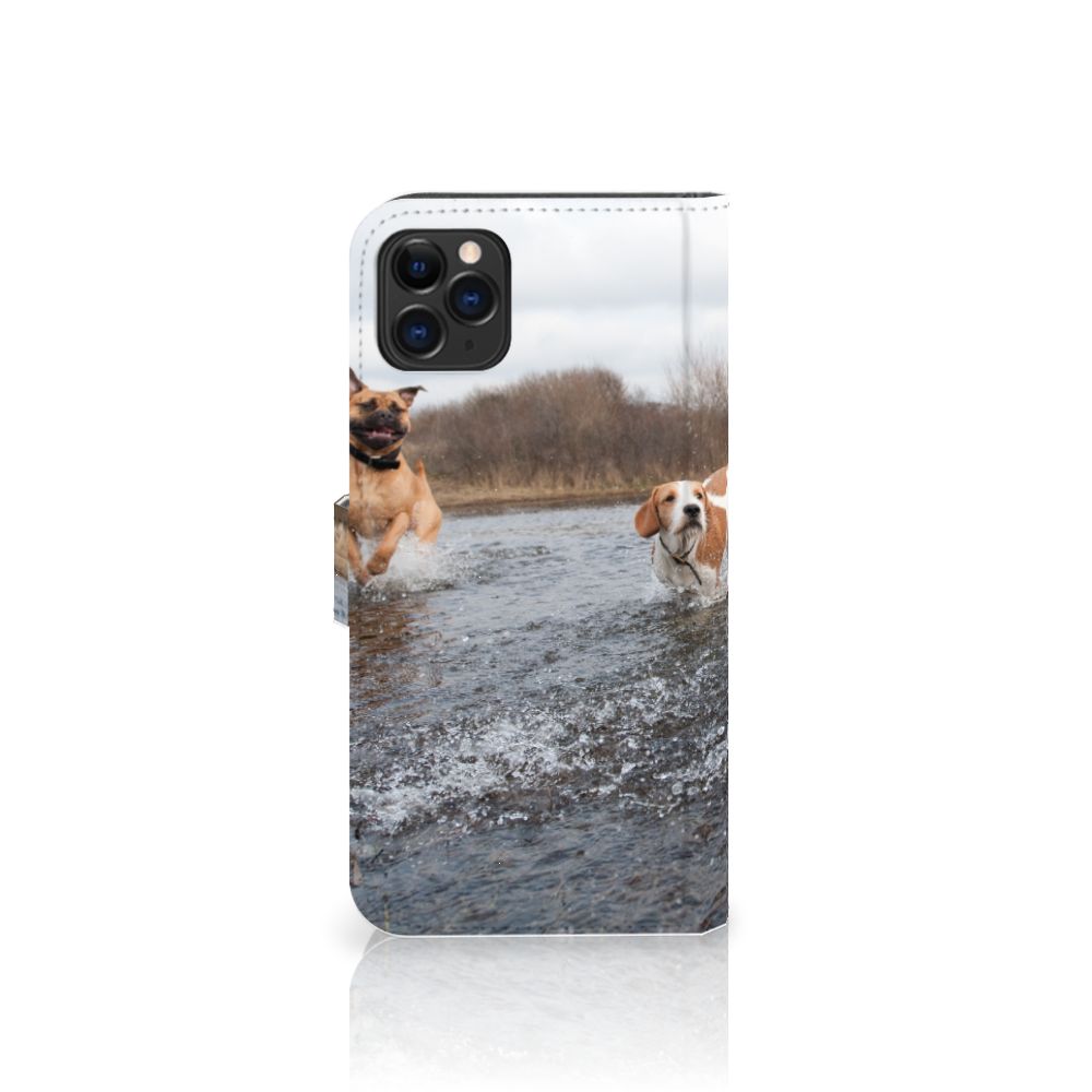 Apple iPhone 11 Pro Max Telefoonhoesje met Pasjes Honden Labrador