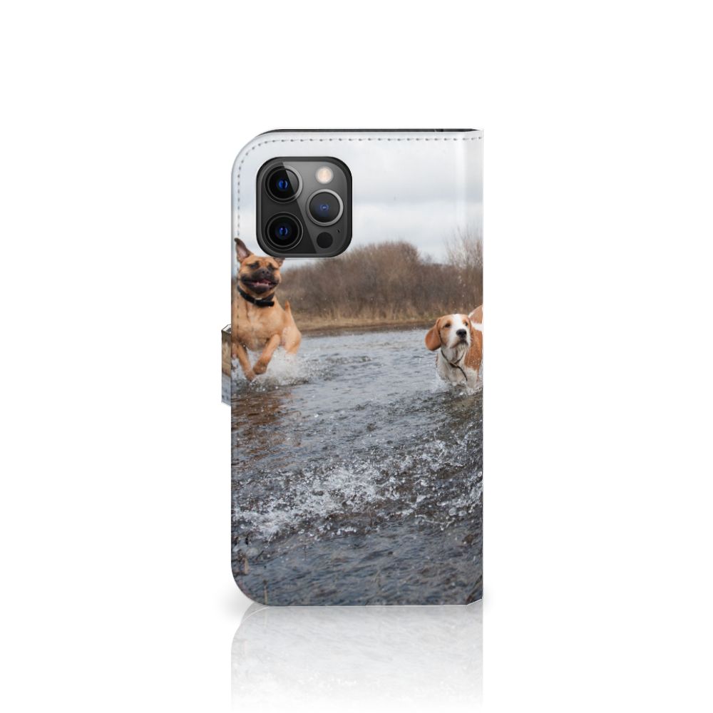 Apple iPhone 12 Pro Max Telefoonhoesje met Pasjes Honden Labrador