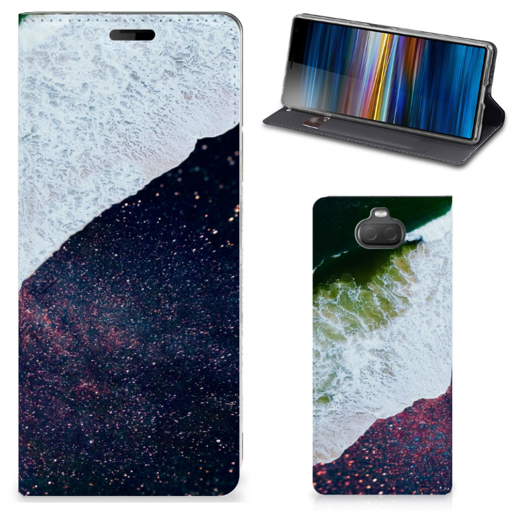 Sony Xperia 10 Stand Case Sea in Space