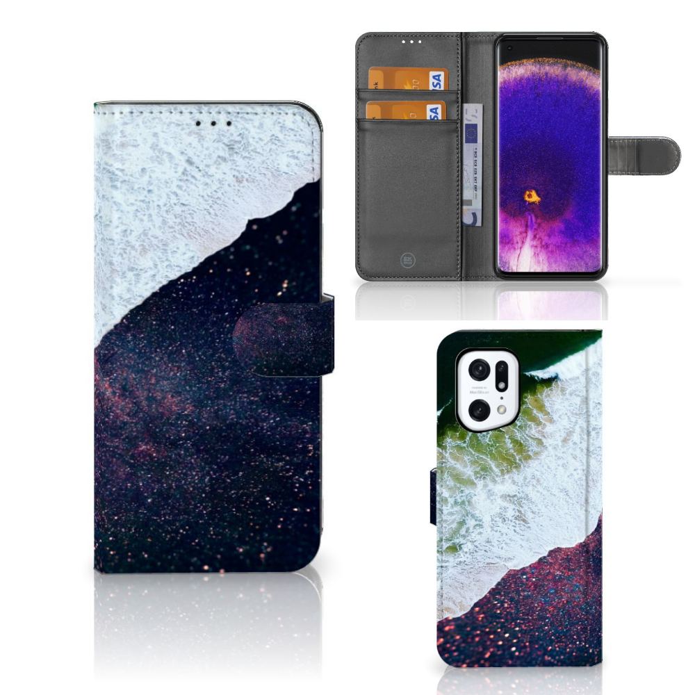 OPPO Find X5 Pro Book Case Sea in Space