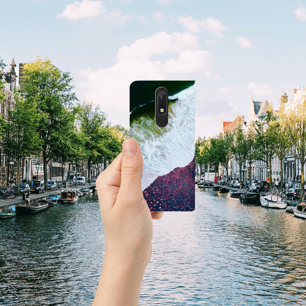 Nokia 5.1 (2018) Stand Case Sea in Space